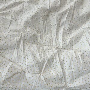West elm yellow polkadot king size duvet cover